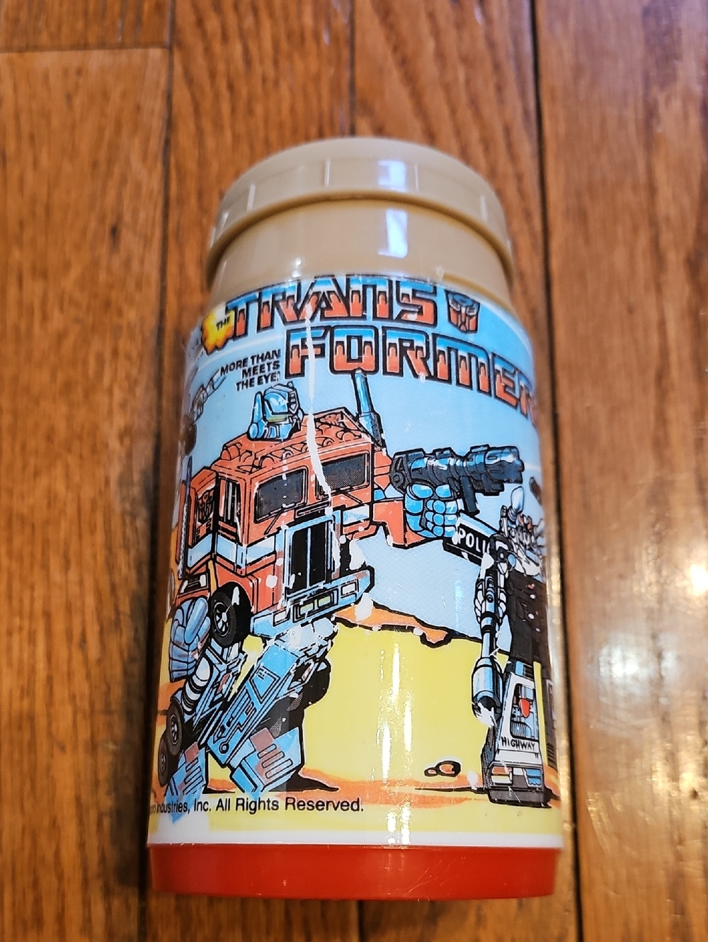 Vintage 1984 Transformers, Habro, Thermos